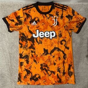 Adidas Orange 2020-21 JUVENTUS AUTHENTIC 3RD Jersey Size S